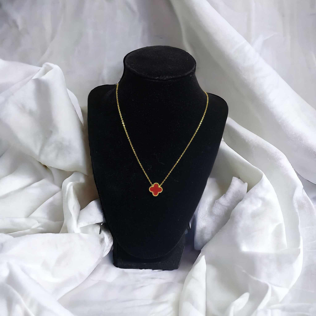 Clover Necklace - Red - RTK Style