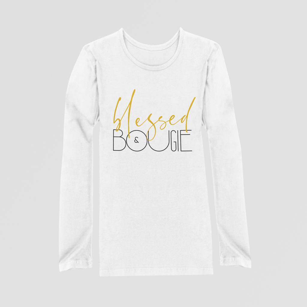 Blessed & Bougie Long Sleeved - White with Accent - RTK Style