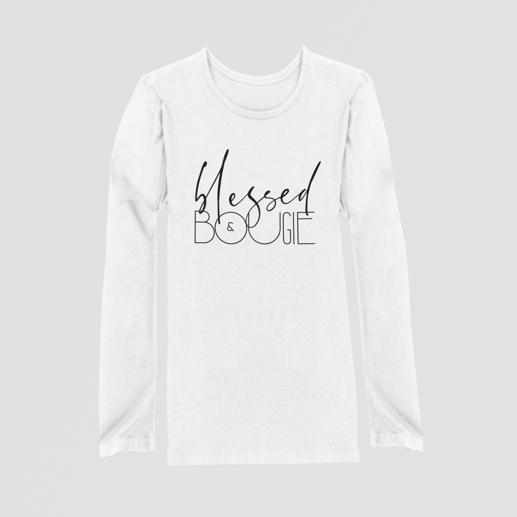 Blessed & Bougie Long Sleeved - White - RTK Style