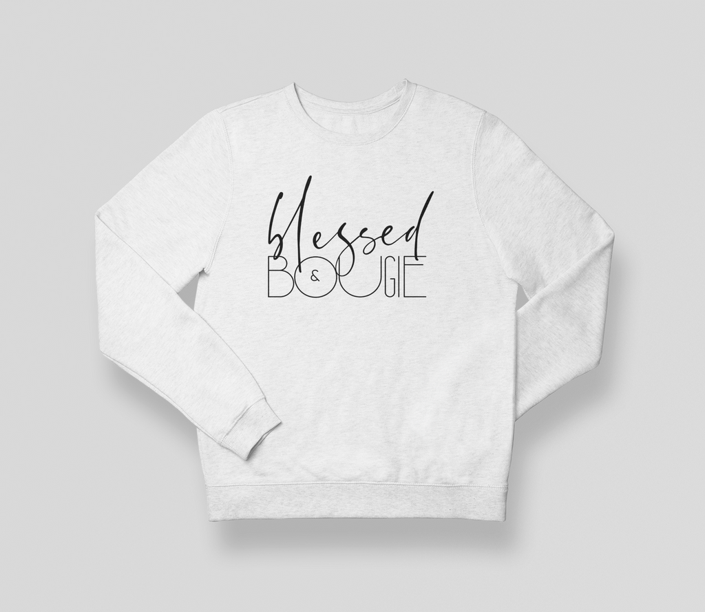 Blessed & Bougie Sweatshirt - White - RTK Style