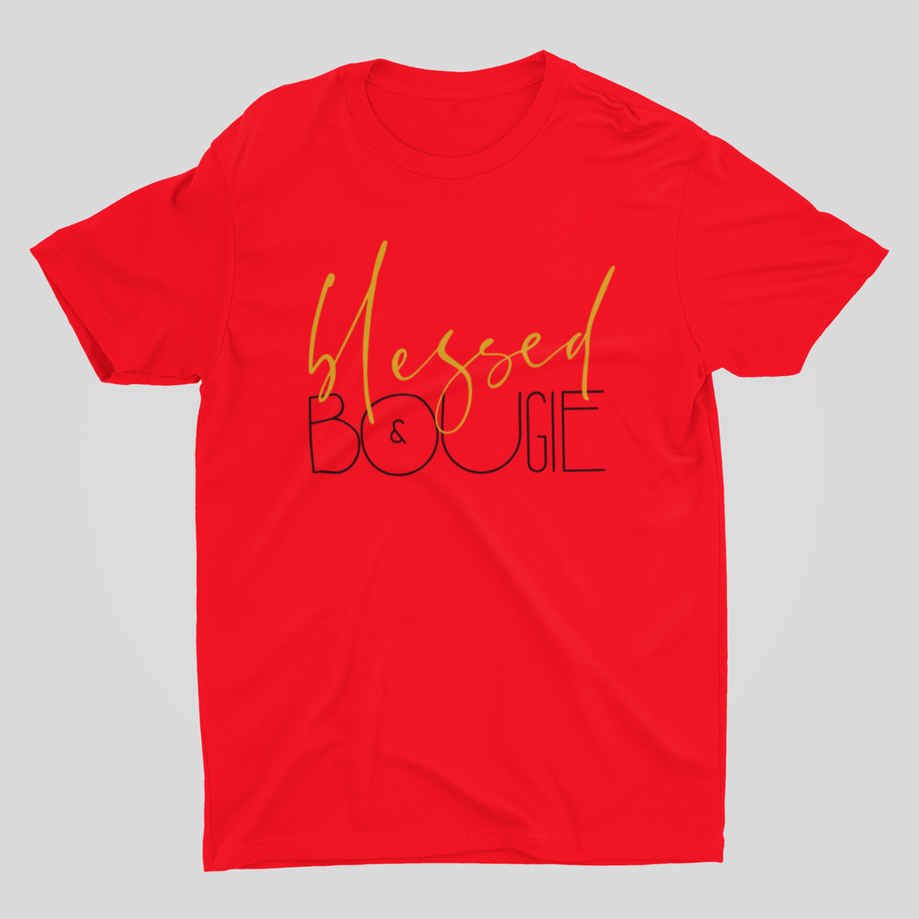 Blessed & Bougie T-Shirt - Red - RTK Style