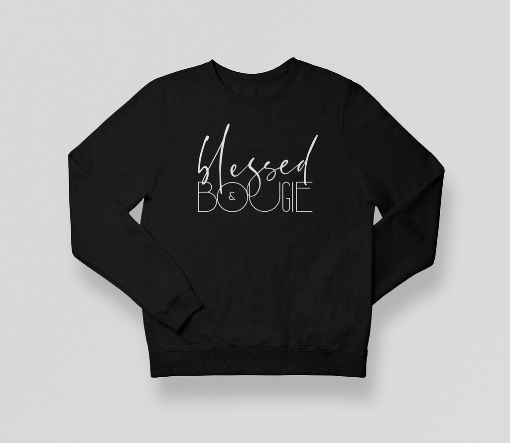 Blessed & Bougie Sweatshirt - Black - RTK Style