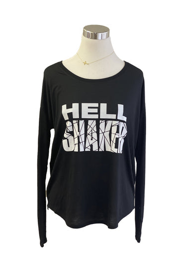 Hell Shaker Flowy Long Sleeved T-Shirt - Black - RTK Style