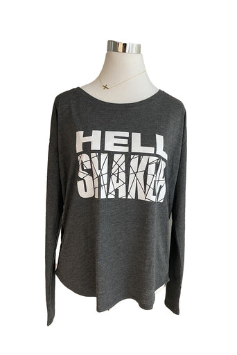 Hell Shaker Flowy Long Sleeved T-Shirt - Gray - RTK Style