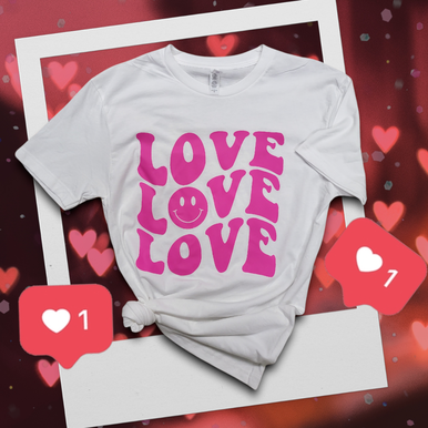 LOVE LOVE LOVE T-Shirt - White - RTK Style